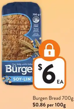 Foodworks Burgen Bread offer