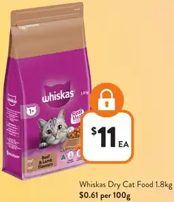 Foodworks Whiskas Dry Cat Food offer