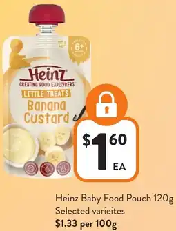 Foodworks Heinz Baby Food Pouch offer