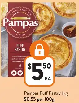 Foodworks Pampas Puff Pastry offer