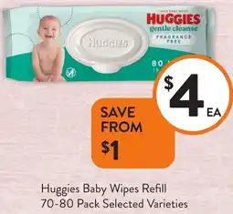 Foodworks Huggies Baby Wipes Refill offer
