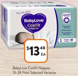Foodworks Baby Love Cosifit Nappies offer