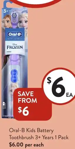 Foodworks Toothbrush 3+ Years offer