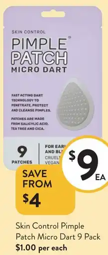Foodworks Skin Control Pimple Patch Micro Dart offer
