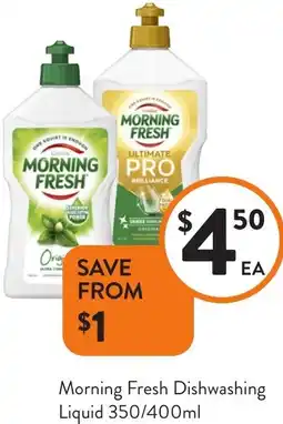 Foodworks Morning Fresh Dishwashing Liquid offer