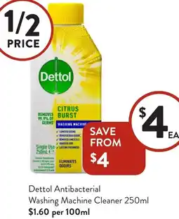 Foodworks Dettol Antibacterial Washing Machine Cleaner offer