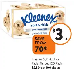 Foodworks Kleenex Soft & Thick Facial Tissues offer