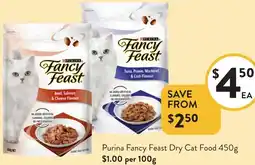 Foodworks Purina Fancy Feast Dry Cat Food offer