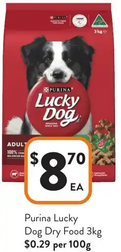Foodworks Purina Lucky Dog Dry Food offer