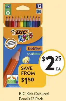 Foodworks BIC Kids Coloured Pencils offer