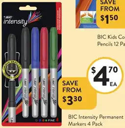 Foodworks BIC Intensity Permanent Markers offer