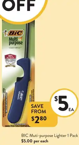 Foodworks BIC Muti-purpose Lighter offer