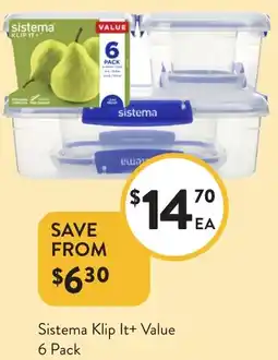 Foodworks Sistema Klip It+ Value offer