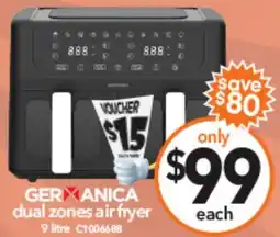Cheap as Chips Germanica dual zones air fryer offer