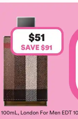 Priceline Burberry london for men edt offer
