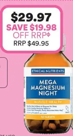 Priceline Ethical nutrients mega magnesium night offer