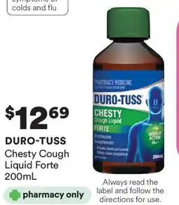 Priceline Duro-tuss chesty cough liquid forte offer