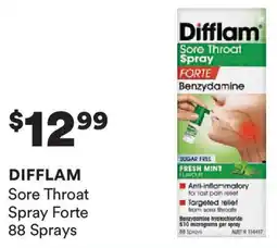 Priceline Difflam sore throat spray forte offer