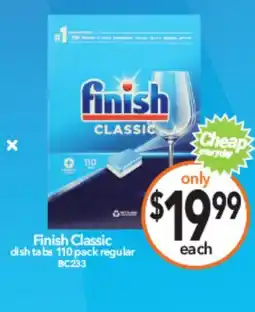 Cheap as Chips Finish classic dish tabs offer