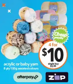 Cheap as Chips Acrylic or baby yam offer