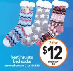 Cheap as Chips Heat insulate bed socks offer