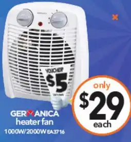 Cheap as Chips Germanica heater fan offer