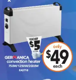 Cheap as Chips Germanica convection heater offer