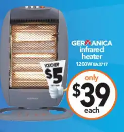 Cheap as Chips Germanica infrared heater offer