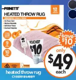 Cheap as Chips Prinetti heated throw rug offer