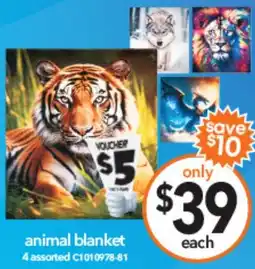 Cheap as Chips Animal blanket offer