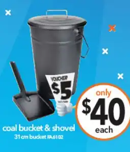 Cheap as Chips Coal bucket & shovel offer
