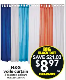 Cheap as Chips H&g voile curtain offer
