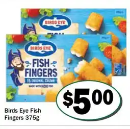 Friendly Grocer Birds eye fish fingers offer