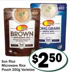 Friendly Grocer Sun rice microwave rice pouch offer