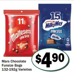 Friendly Grocer Mars chocolate funsize bags offer
