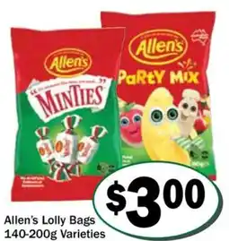Friendly Grocer Allen's lolly bags offer