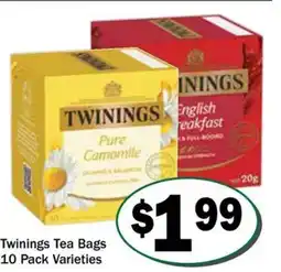 Friendly Grocer Twinings tea bags offer