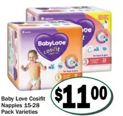 Friendly Grocer Baby love cosifit nappies offer