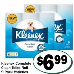 Friendly Grocer Kleenex complete clean toilet roll offer