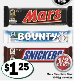 Friendly Grocer Mars chocolate bars offer