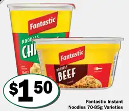 Friendly Grocer Fantastic instant noodles offer