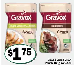Friendly Grocer Gravox liquid gravy pouch offer