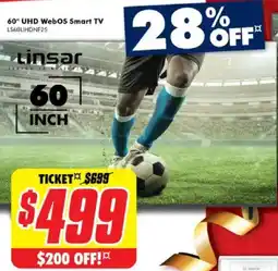 The Good Guys 60" uhd webos smart tv offer