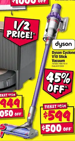 JB Hi-Fi Dyson cyclone v10 stick vacuum offer