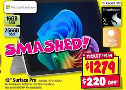 JB Hi-Fi 12" surface pro offer