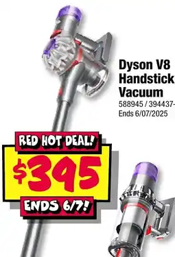 JB Hi-Fi Dyson v8 handstick vacuum offer