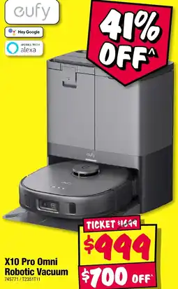 JB Hi-Fi X10 pro omni robotic vacuum offer