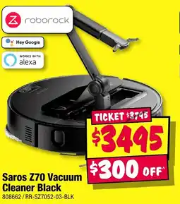JB Hi-Fi Saros z70 vacuum cleaner black offer