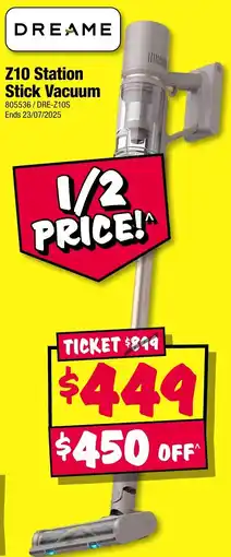 JB Hi-Fi Z10 station stick vacuum offer