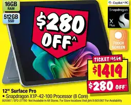 JB Hi-Fi 12" surface pro offer